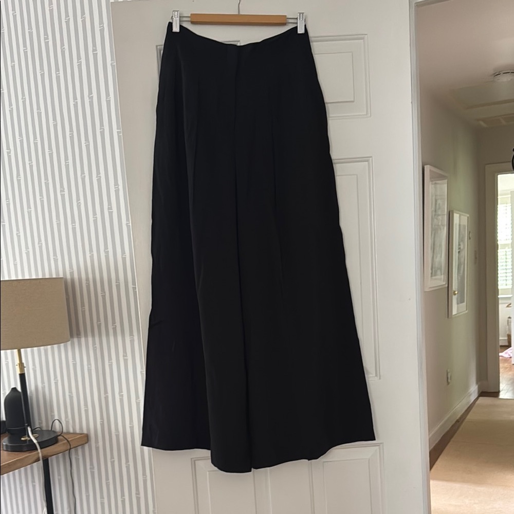 Anthropologie Elegant Black Women's Wide Pants